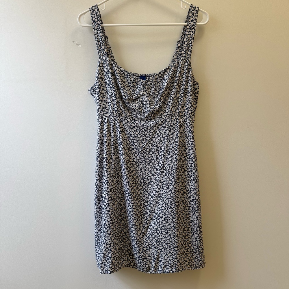 Old Navy Navy and White Floral Mini Dress